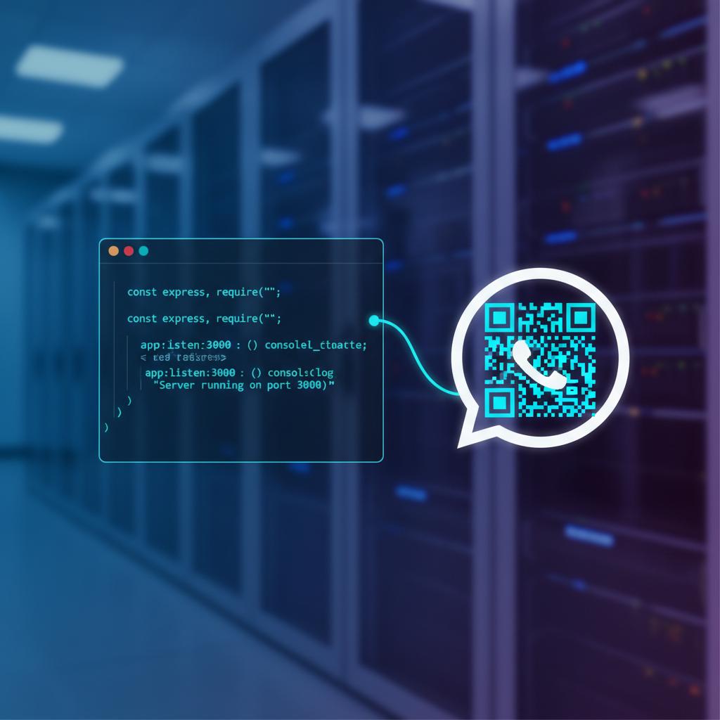 Ilustração técnica representando tecnologia relacionado a Evolution API: Guia Completo para WhatsApp API e C