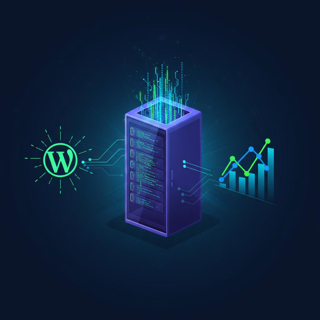 Ilustração técnica representando tecnologia relacionado a Dominando o WordPress: Guia Completo para Iniciant incluindo VPS