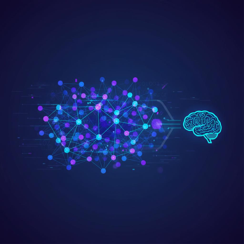 Ilustração técnica representando tecnologia relacionado a Vector Databases: Guia Completo e Aplicações Práti incluindo IA ...