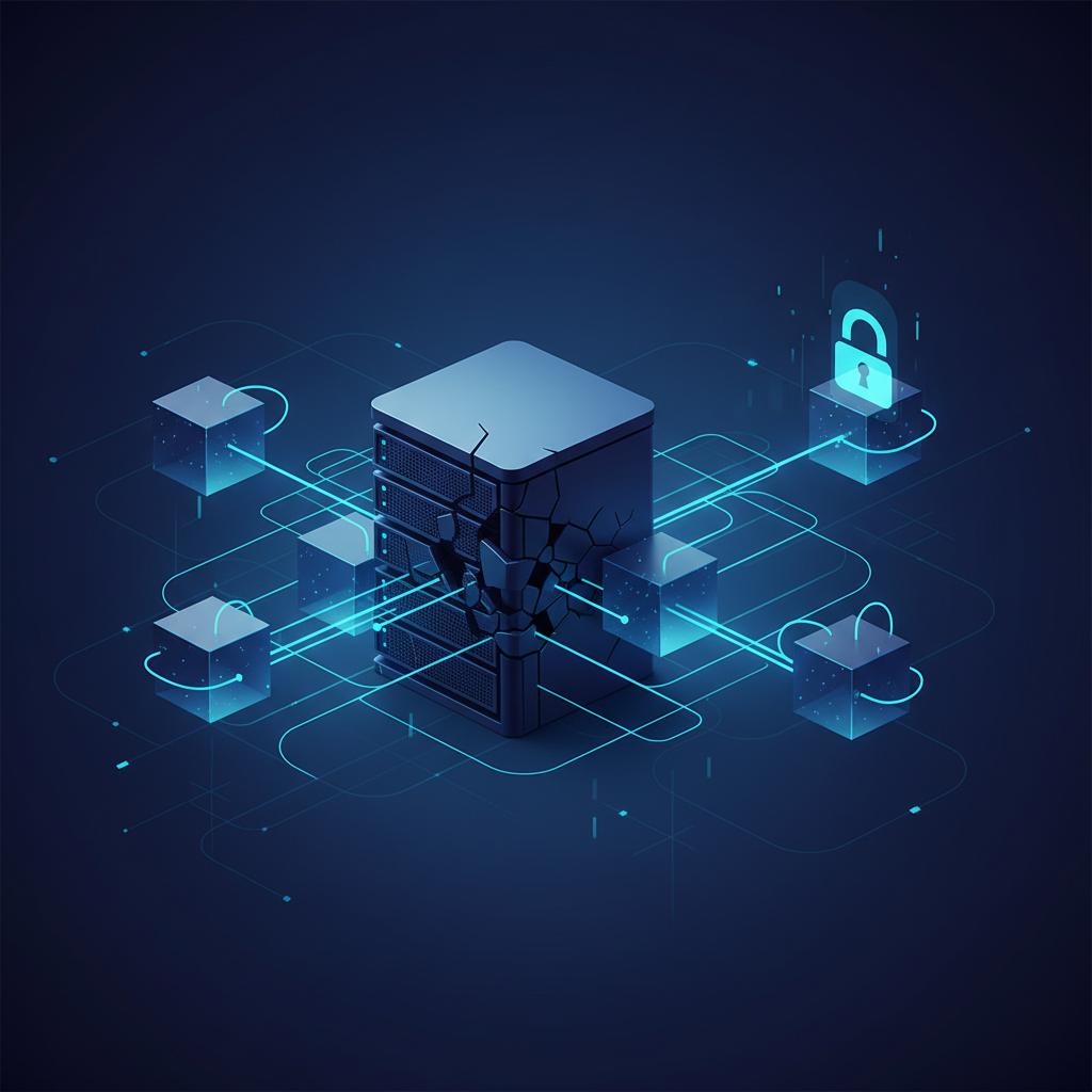 Ilustração técnica representando tecnologia relacionado a VPS: O Guia Completo para Servidores Virtuais incluindo Servidor...