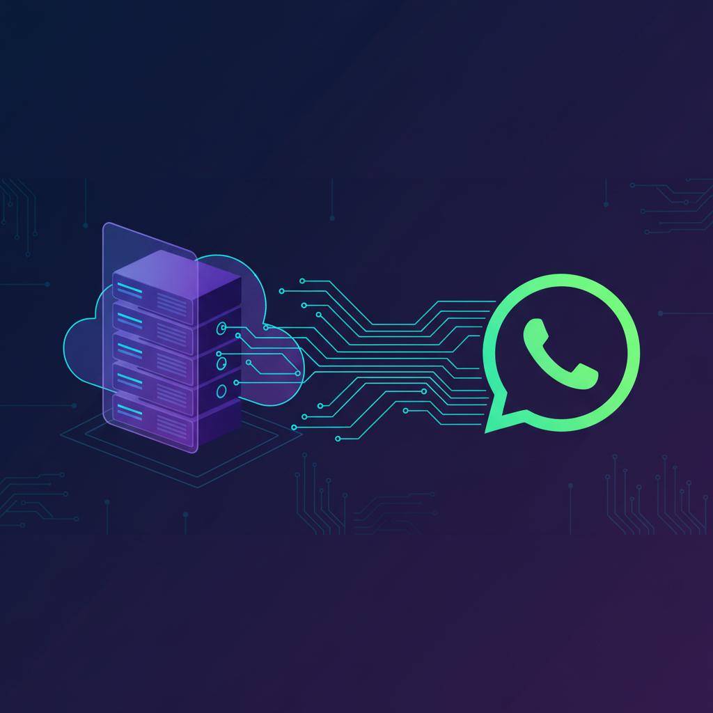 Ilustração técnica representando tecnologia relacionado a Evolution API: Guia Definitivo para WhatsApp Marke incluindo Wha...