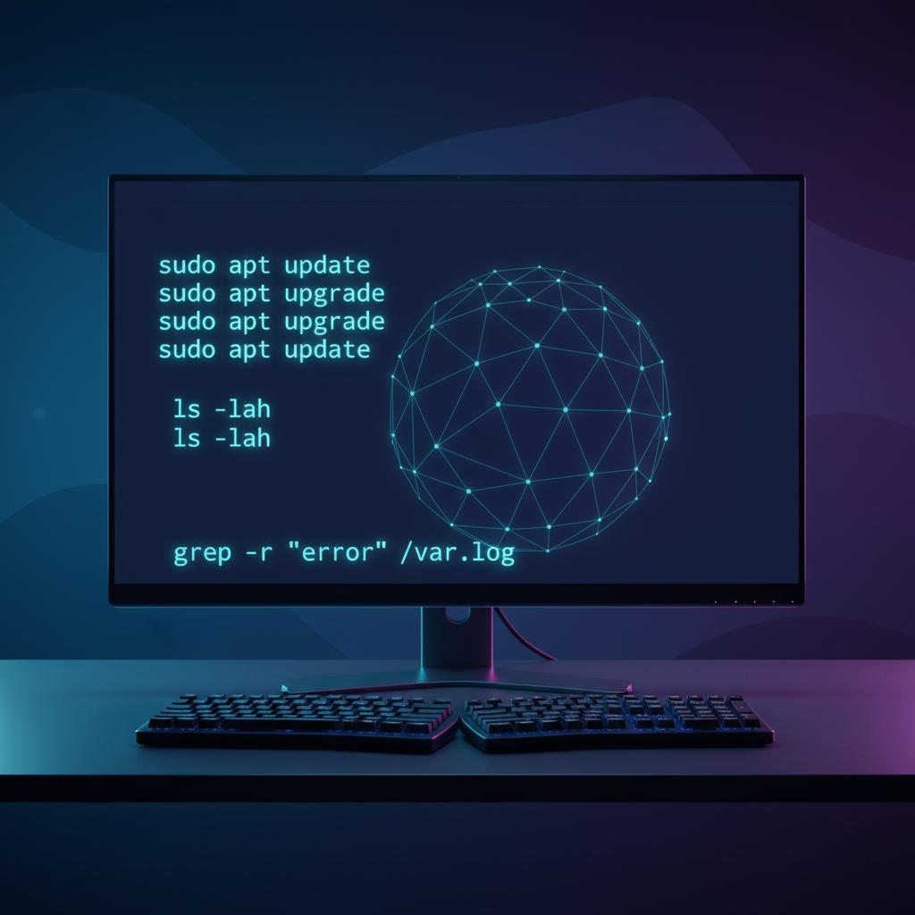 Ilustração técnica representando tecnologia relacionado a Linux: Guia Completo para Servidores e CLI incluindo Ubuntu