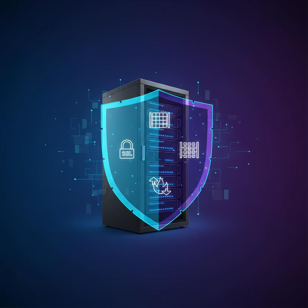 Ilustração técnica representando tecnologia relacionado a Segurança Web Essencial: Protegendo Sua Infraestru incluindo VPS...