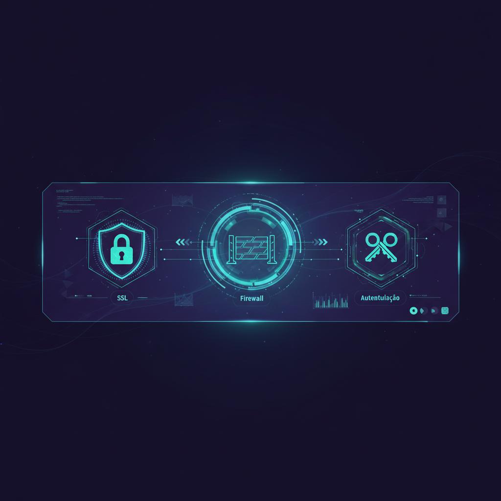 Ilustração técnica representando tecnologia relacionado a Segurança Web Essencial: Guia Completo para Proteg incluindo Fir...