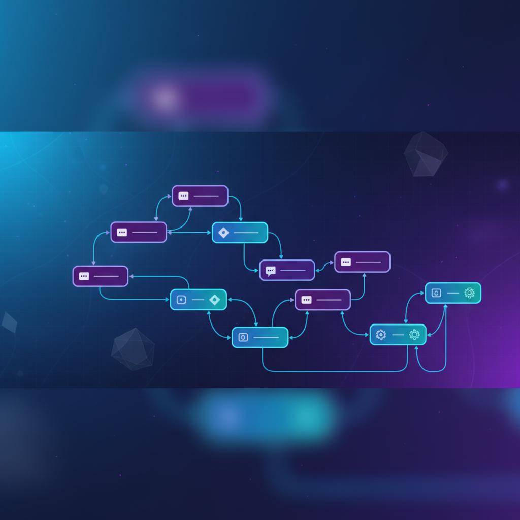 Ilustração técnica representando tecnologia relacionado a Typebot: A Revolução dos Chatbots Conversacionais