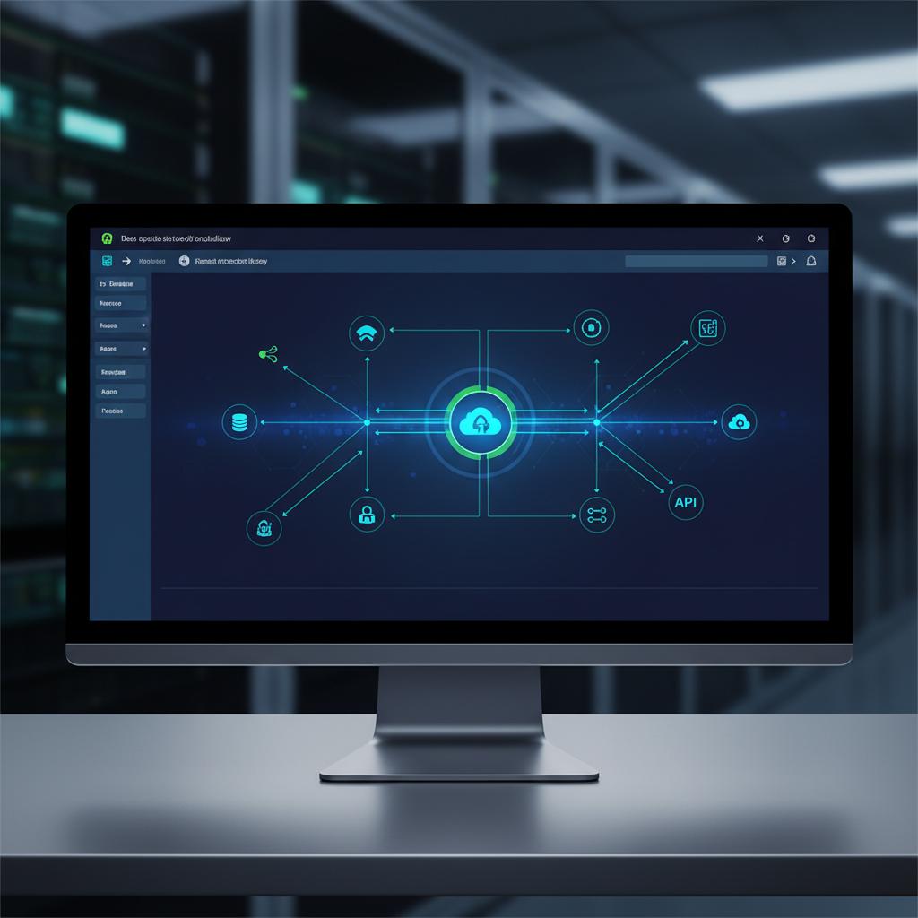 Ilustração técnica representando tecnologia relacionado a N8N: Automação sem Código e Potência na Prática