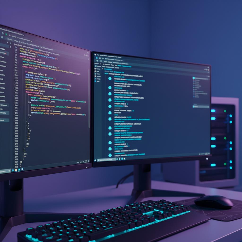 Ilustração técnica representando tecnologia relacionado a Dominando a Programação: Python, JS e Boas Prática