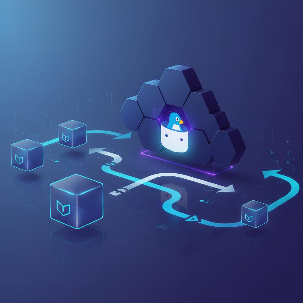 Ilustração técnica representando tecnologia relacionado a Docker: Guia Definitivo para Containers e DevOps