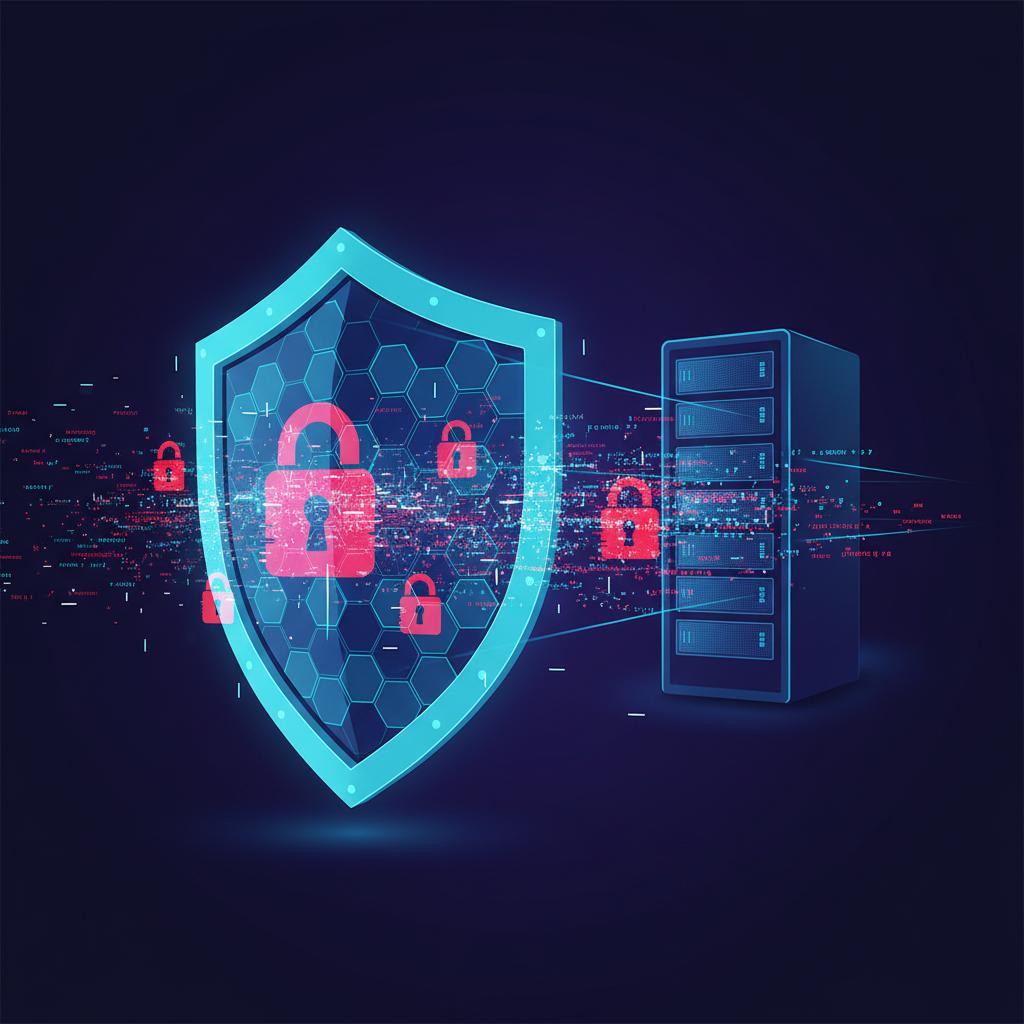 Ilustração técnica representando tecnologia relacionado a Segurança Web: Guia Essencial de Defesa Cibernétic incluindo Fir...