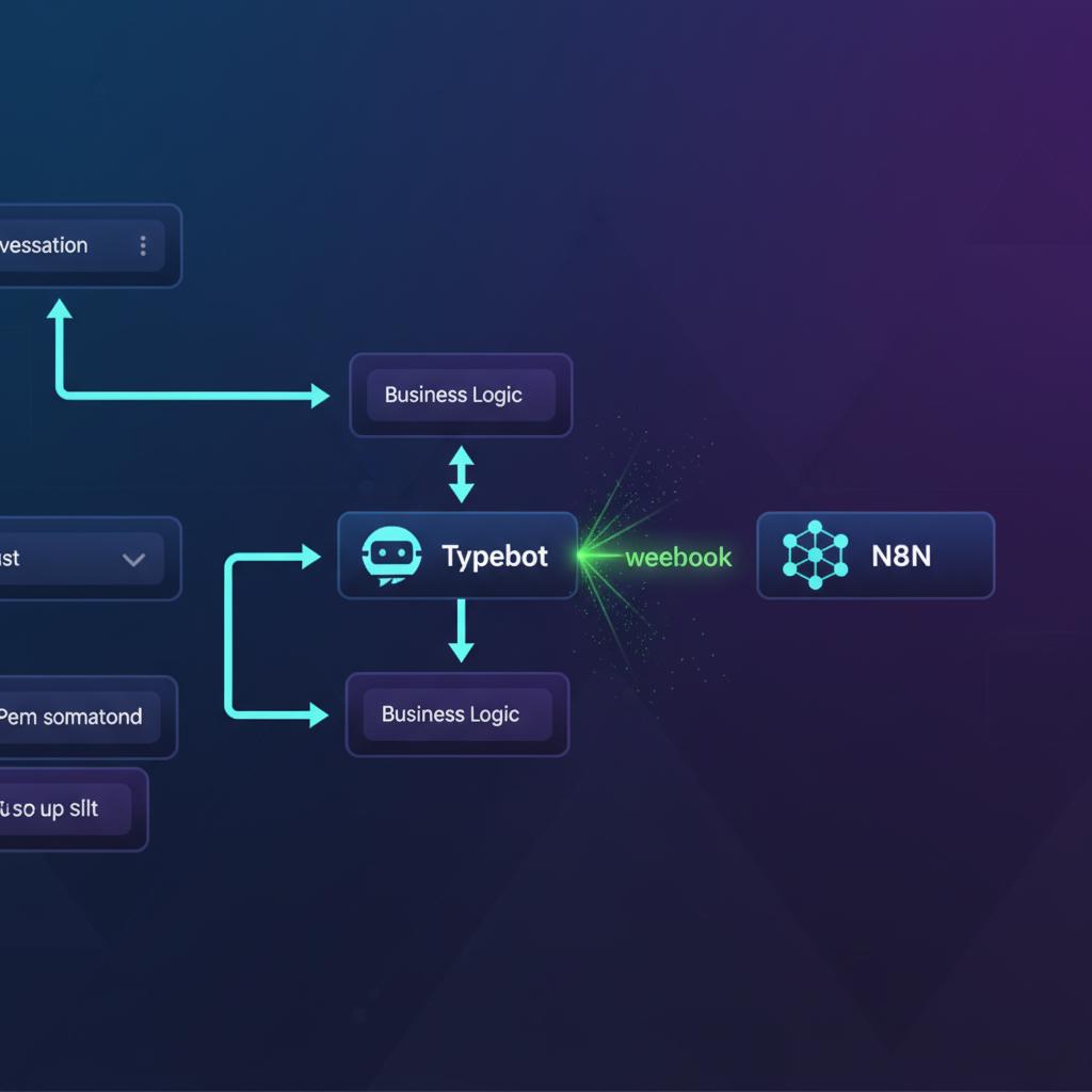 Ilustração técnica representando tecnologia relacionado a Typebot: O Guia Definitivo para Chatbots Conversac