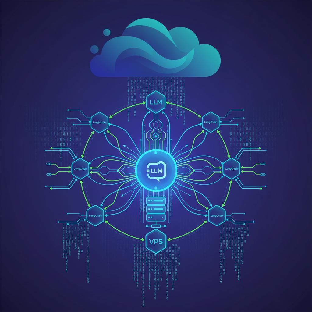 Ilustração técnica representando tecnologia relacionado a Dominando LLMs: Do ChatGPT API à Integração LangCh