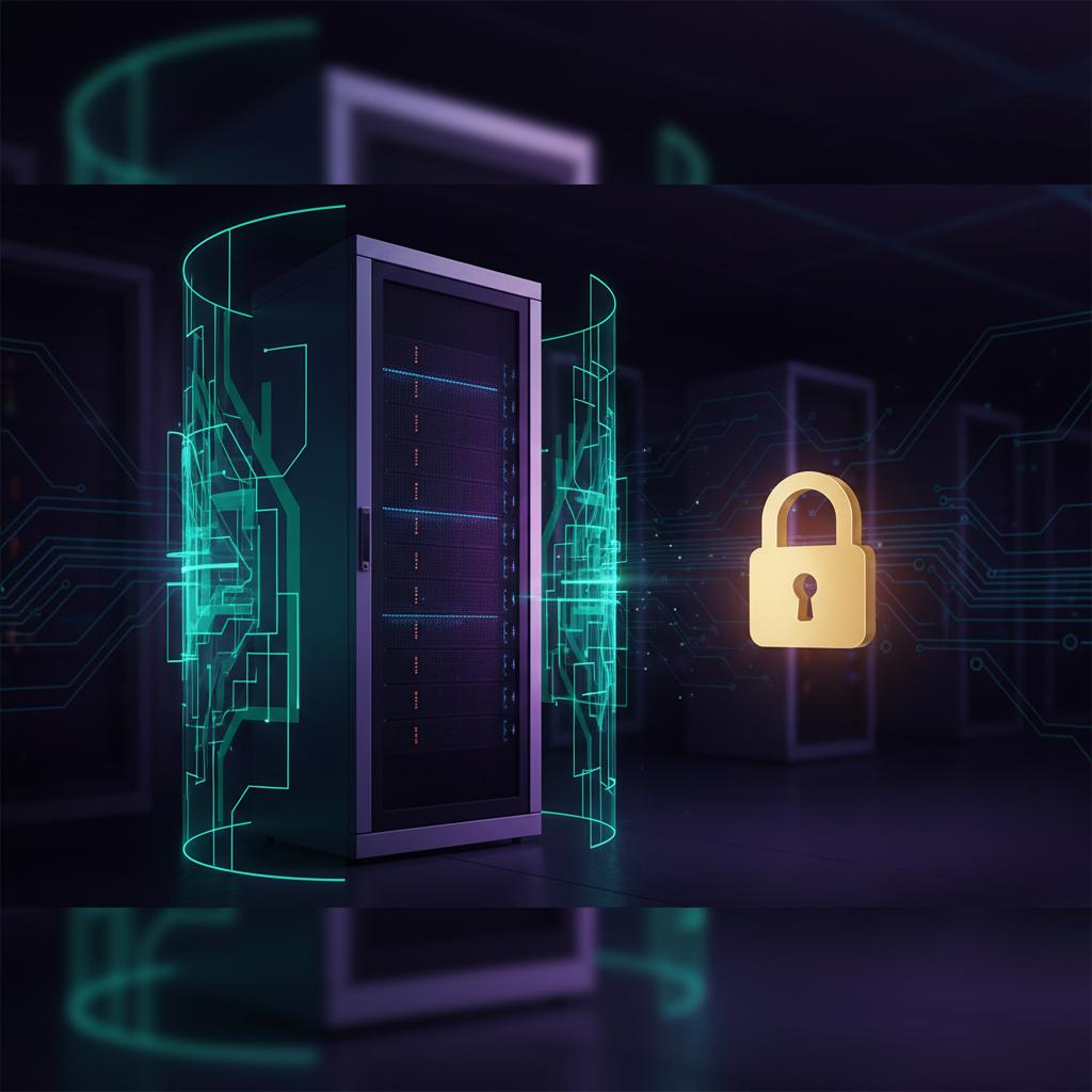 Ilustração técnica representando tecnologia relacionado a Guia Definitivo de Segurança Web: Proteja Seu VPS  incluindo Fir...