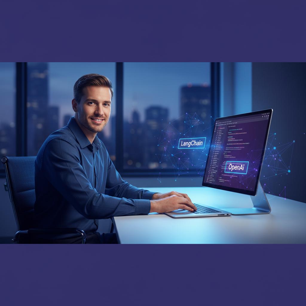 Ilustração técnica representando tecnologia relacionado a Dominando LLMs: Guia Prático de Implementação em A incluindo Lan...