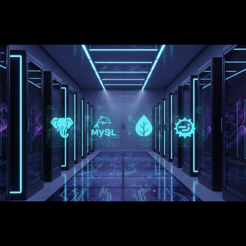 Ilustração técnica representando tecnologia relacionado a Qual banco de dados escolher? Guia de Experts 2026 incluindo Pos...