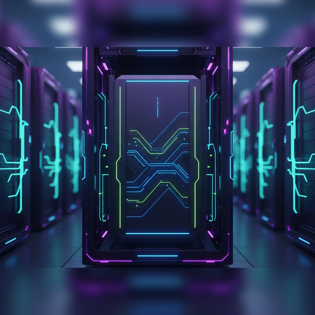 Ilustração técnica representando tecnologia relacionado a VPS: O Guia Definitivo de Hospedagem e Cloud Compu incluindo Ser...