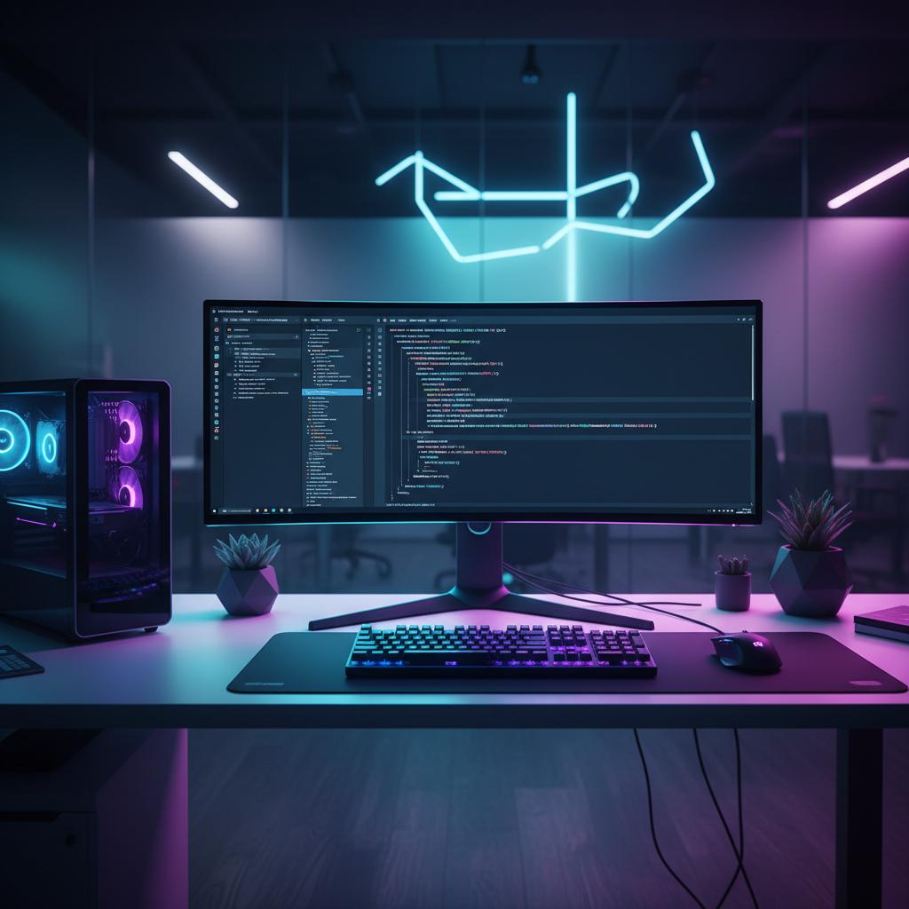 Ilustração técnica representando tecnologia relacionado a Guia de Programação 2026: Python, JavaScript e Dic