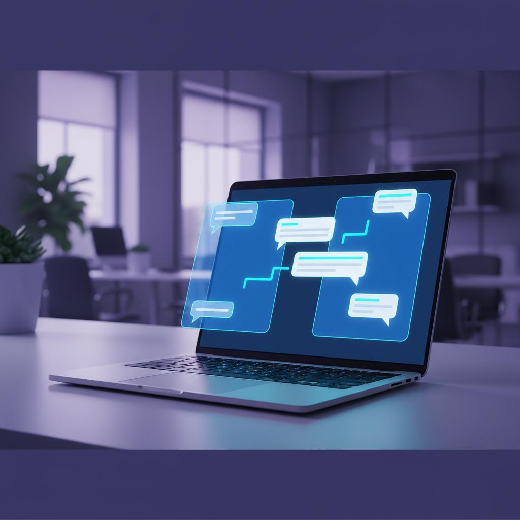 Ilustração técnica representando tecnologia relacionado a Guia Definitivo do Typebot: Como Criar Formulários incluindo aut...