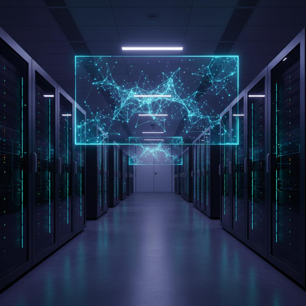 Ilustração técnica representando tecnologia relacionado a Guia Prático: Como Implementar LLM com IA e ChatGP incluindo OpenAI