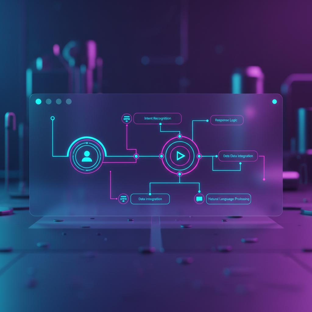 Ilustração técnica representando tecnologia relacionado a Guia Definitivo: Como o Typebot Revoluciona seus F incluindo aut...