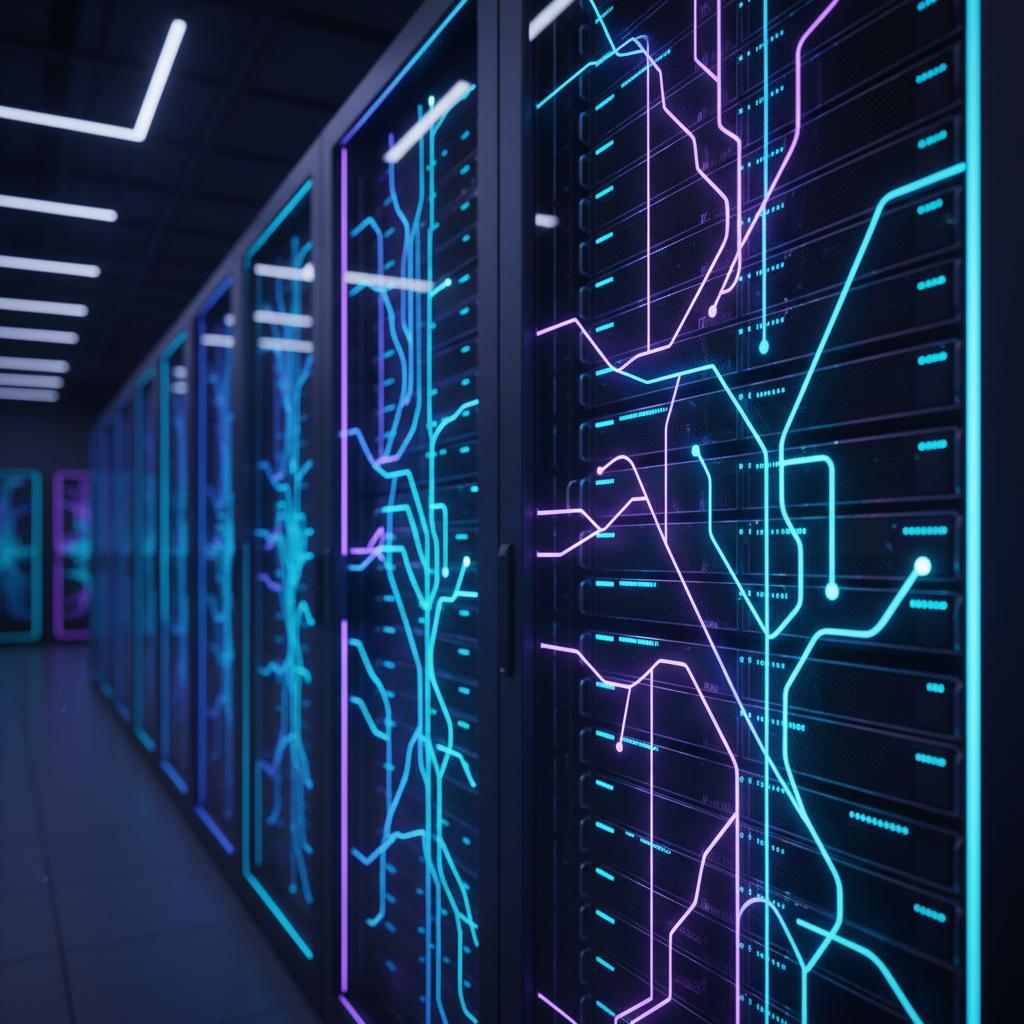 Ilustração técnica representando tecnologia relacionado a LLM na Prática: Como Implementar IA com OpenAI e L