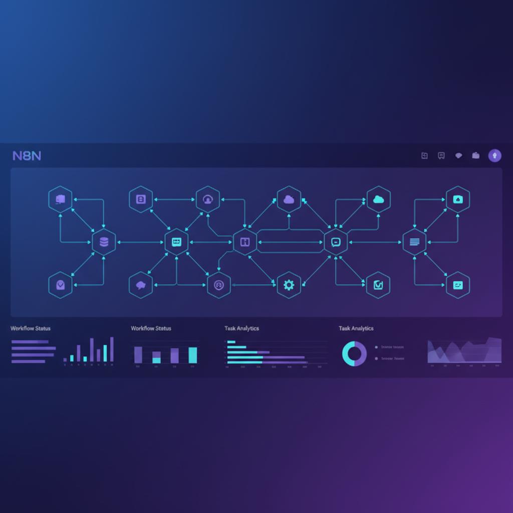 Ilustração técnica representando tecnologia relacionado a O Guia Definitivo do N8N: Automação e Workflow em 