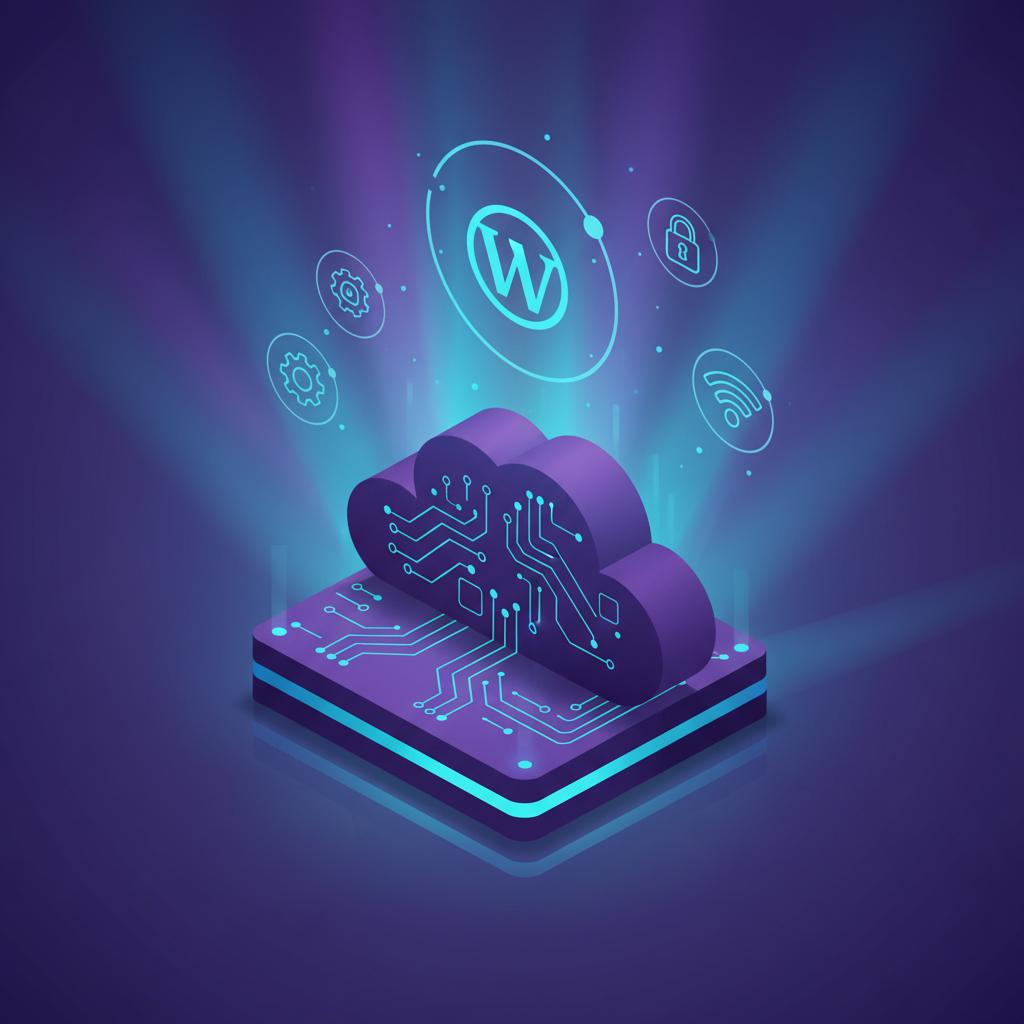 Ilustração técnica representando tecnologia relacionado a WordPress: O Guia Definitivo de Performance e Estr incluindo CMS