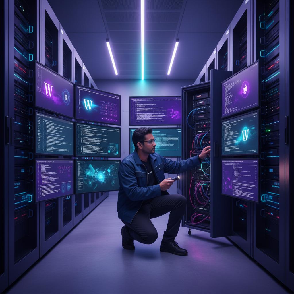 Ilustração técnica representando tecnologia relacionado a WordPress: O Guia Completo de Especialista para 20 incluindo VPS