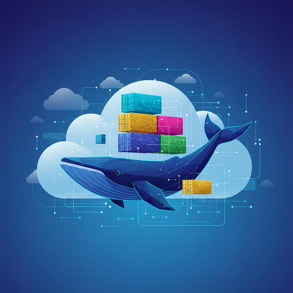 Ilustração técnica representando tecnologia relacionado a O Guia Definitivo do Docker: Domine Containers e D