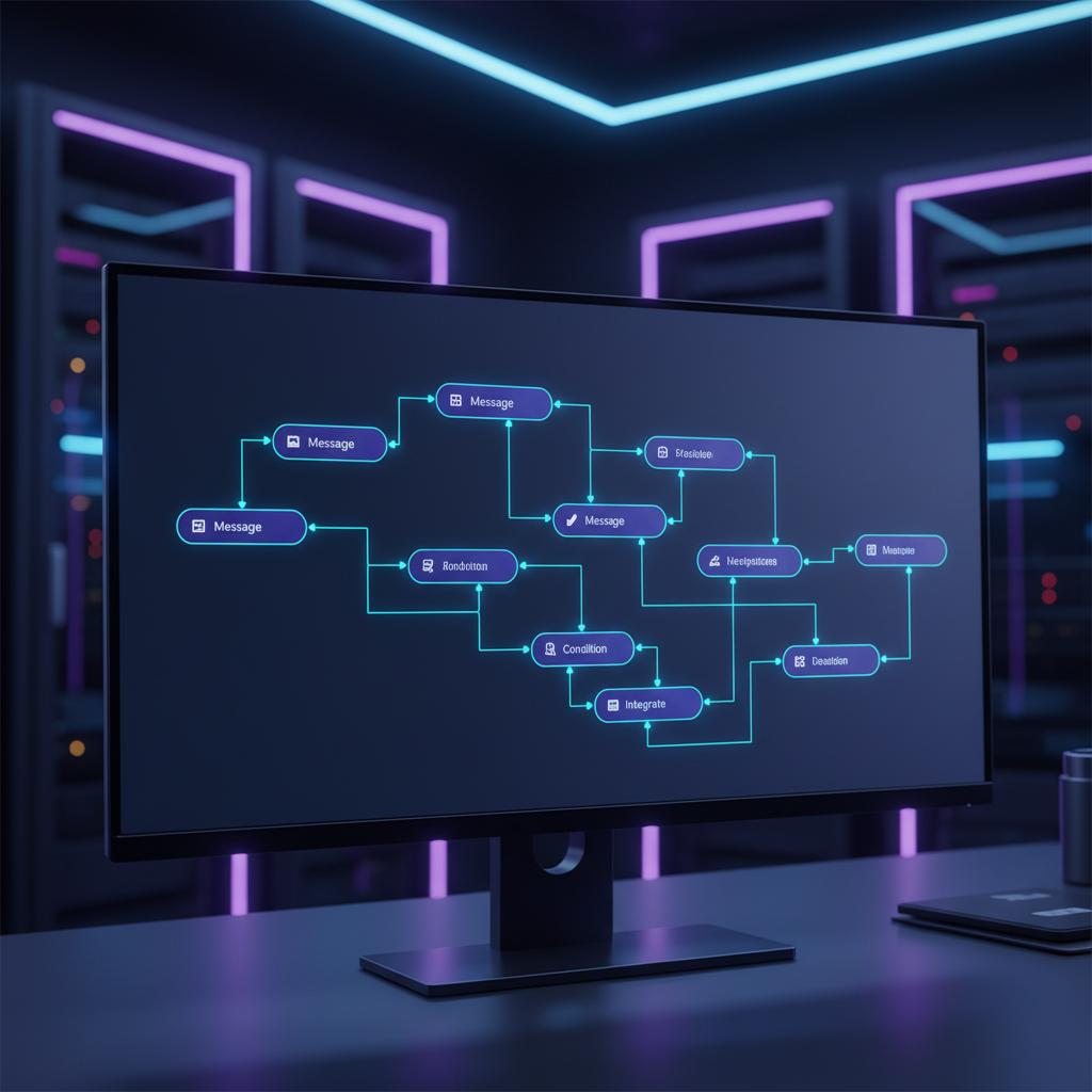 Ilustração técnica representando tecnologia relacionado a Typebot: Guia Completo para Criar Formulários de C incluindo aut...