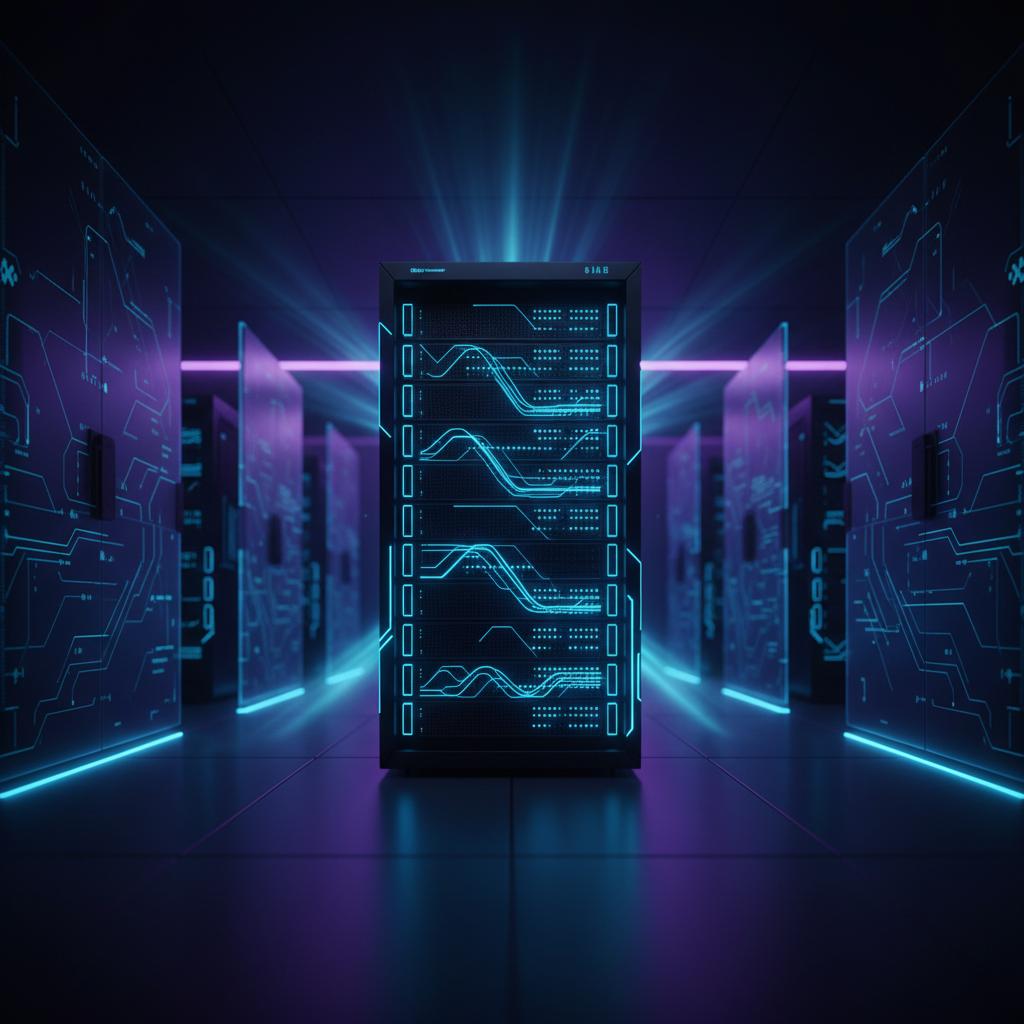 Ilustração técnica representando tecnologia relacionado a O que é VPS? Guia Definitivo de Hospedagem e Cloud incluindo Clo...