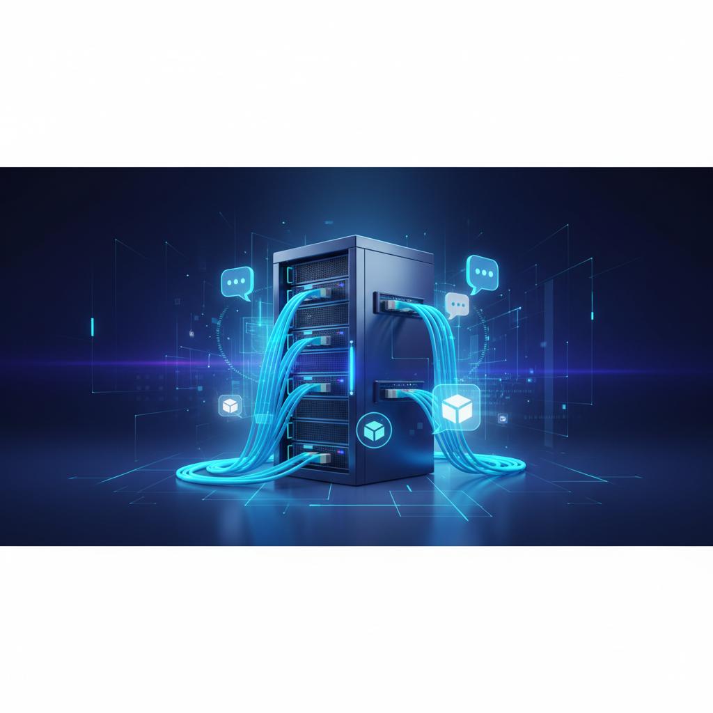 Ilustração técnica representando tecnologia relacionado a Evolution API: Guia Completo para Automatizar o Wh incluindo Wha...