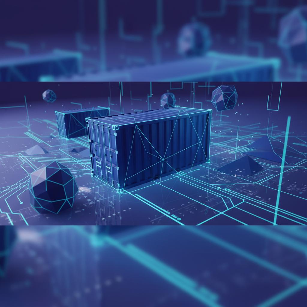 Ilustração técnica representando tecnologia relacionado a O que é Docker? Guia Prático para Automação e DevO incluindo Con...