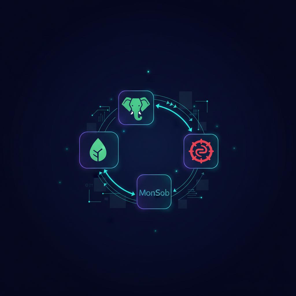 Ilustração técnica representando tecnologia relacionado a Qual banco de dados escolher em 2026? Guia Complet incluindo Pos...