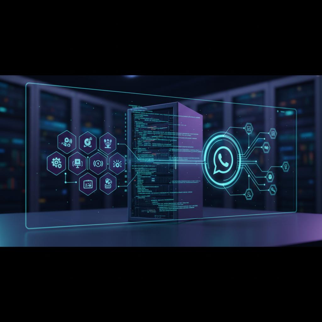 Ilustração técnica representando tecnologia relacionado a Evolution API: O Guia Definitivo para Automação no incluindo Wha...