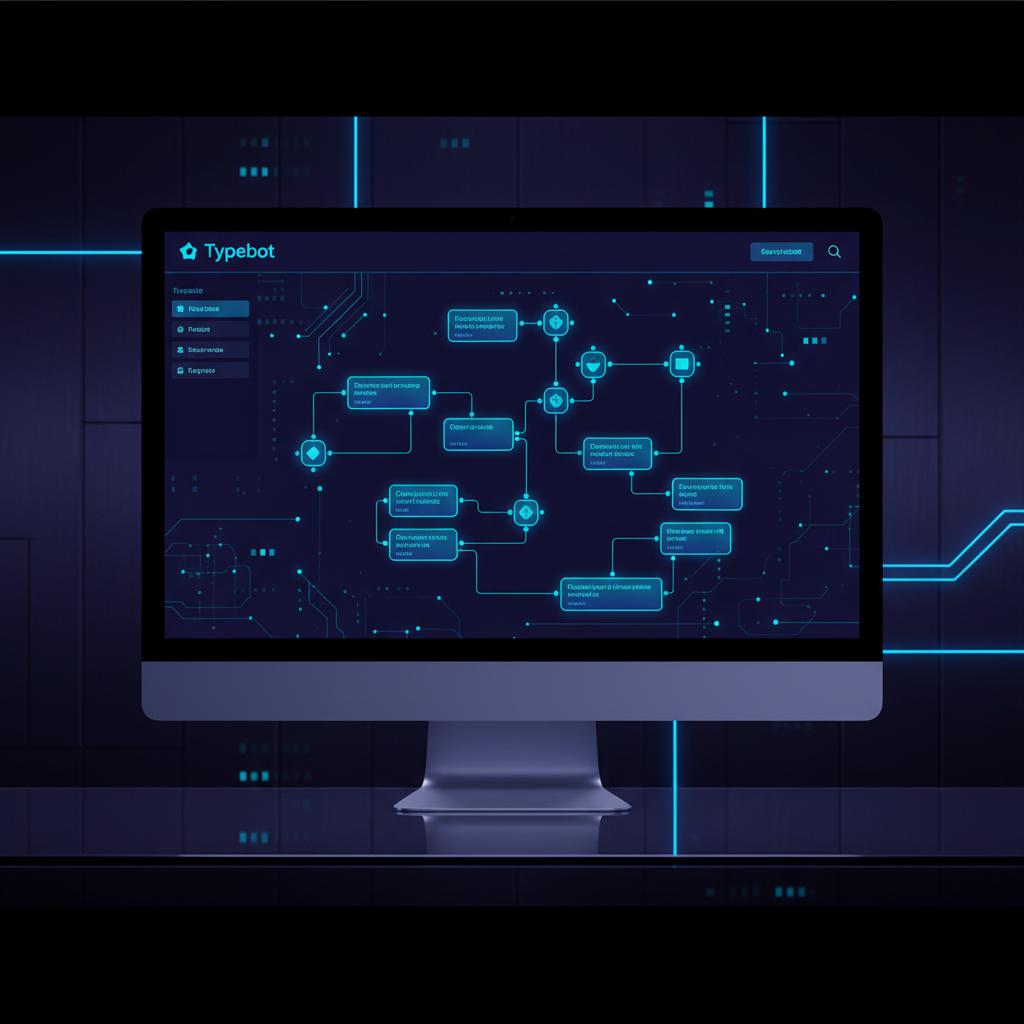 Ilustração técnica representando tecnologia relacionado a Como Dominar o Typebot: Guia Definitivo para Autom