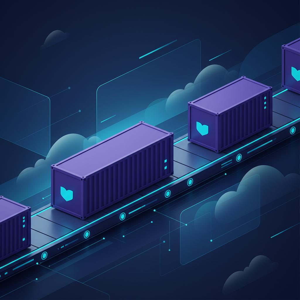 Ilustração técnica representando tecnologia relacionado a O que é Docker? Guia Definitivo de Containers e De