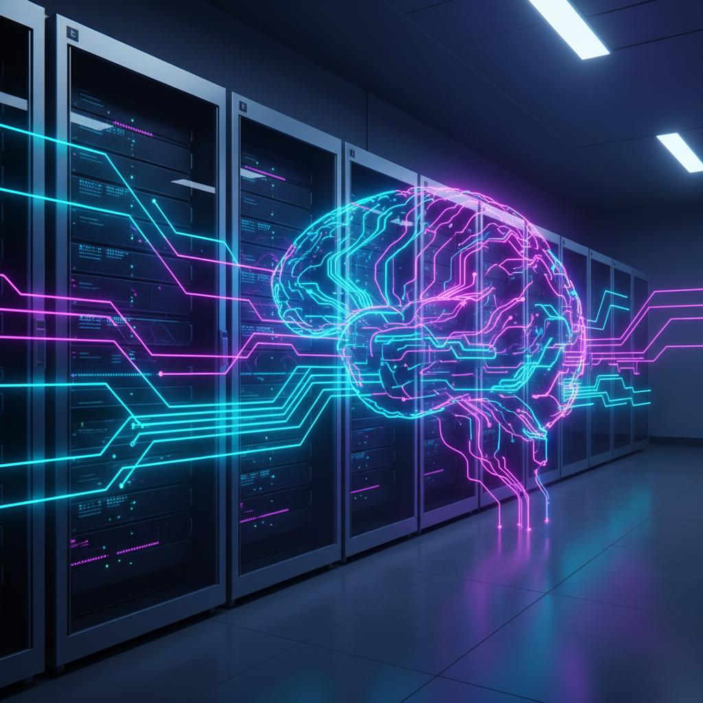 Ilustração técnica representando tecnologia relacionado a Como implementar IA e LLMs: Guia Prático para Dese
