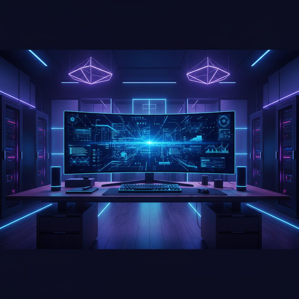 Ilustração técnica representando tecnologia relacionado a Guia Prático: Como Implementar LLM com IA e ChatGP incluindo OpenAI