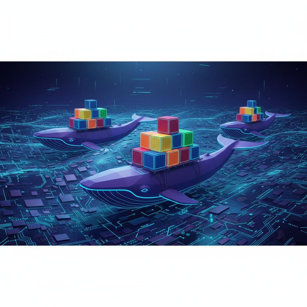 Ilustração técnica representando tecnologia relacionado a Docker Guia Completo: O Que São Containers e Como 