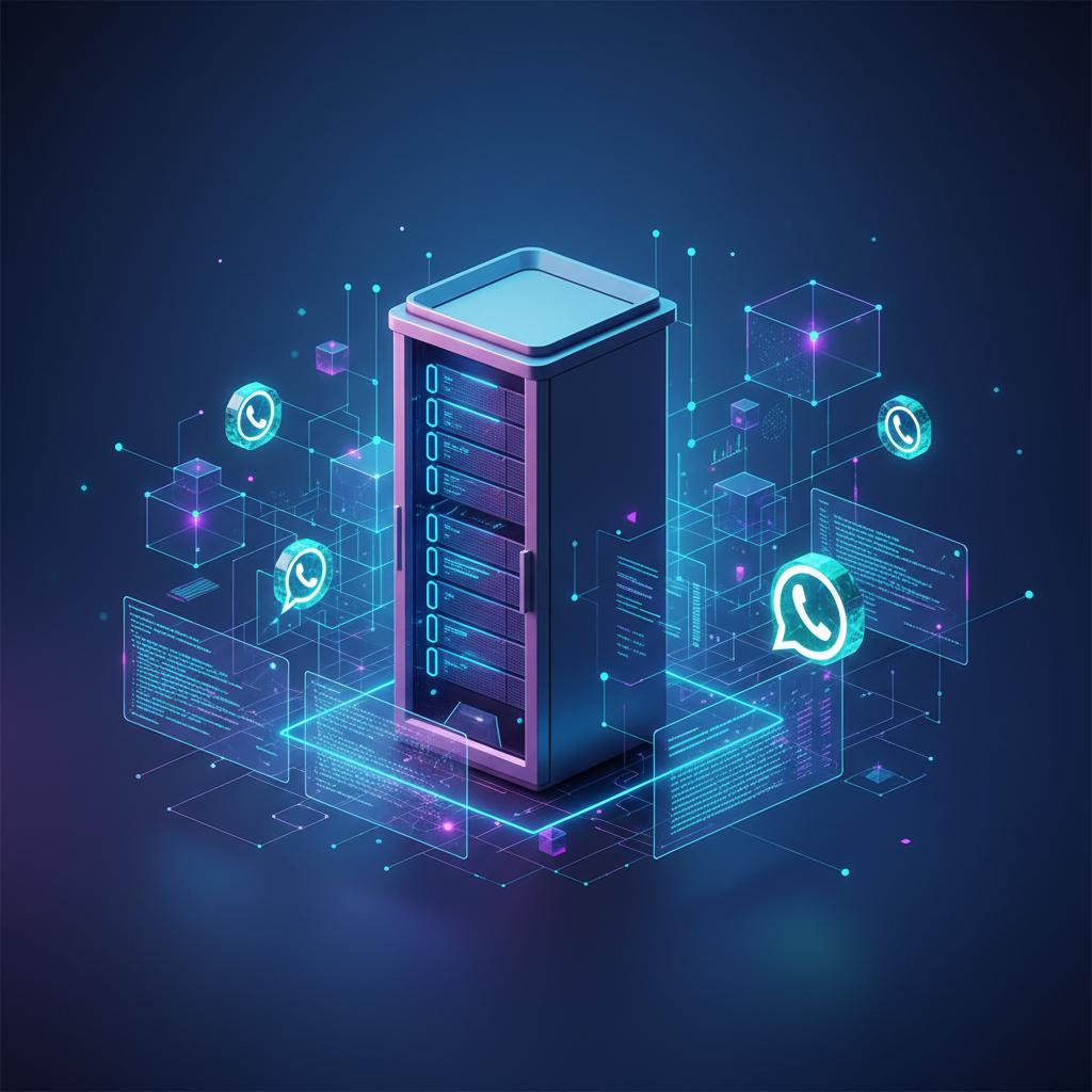 Ilustração técnica representando tecnologia relacionado a Guia Completo: Como Usar a Evolution API para Auto incluindo Wha...