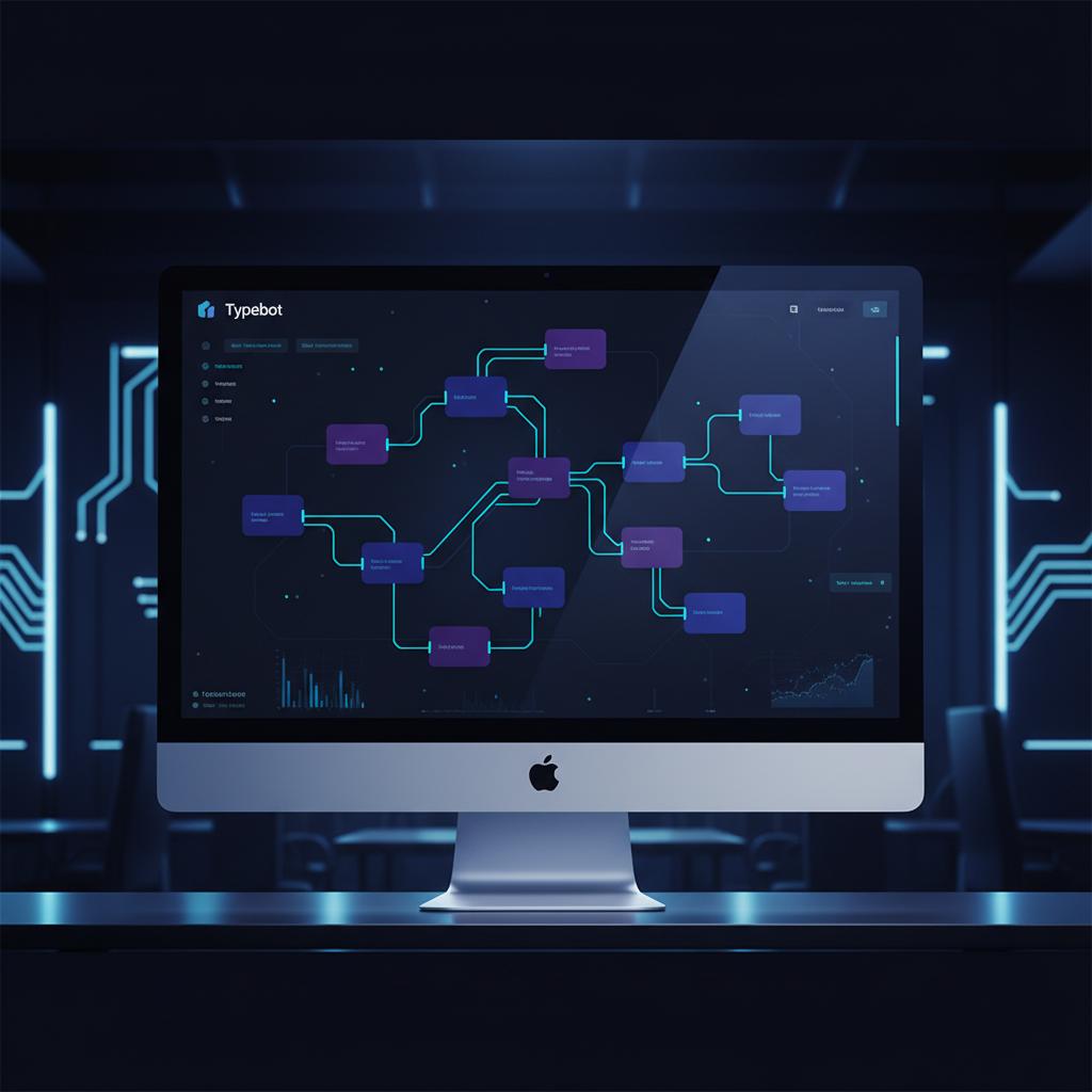 Ilustração técnica representando tecnologia relacionado a Typebot: Guia Definitivo para Criar Formulários Co incluindo cha...