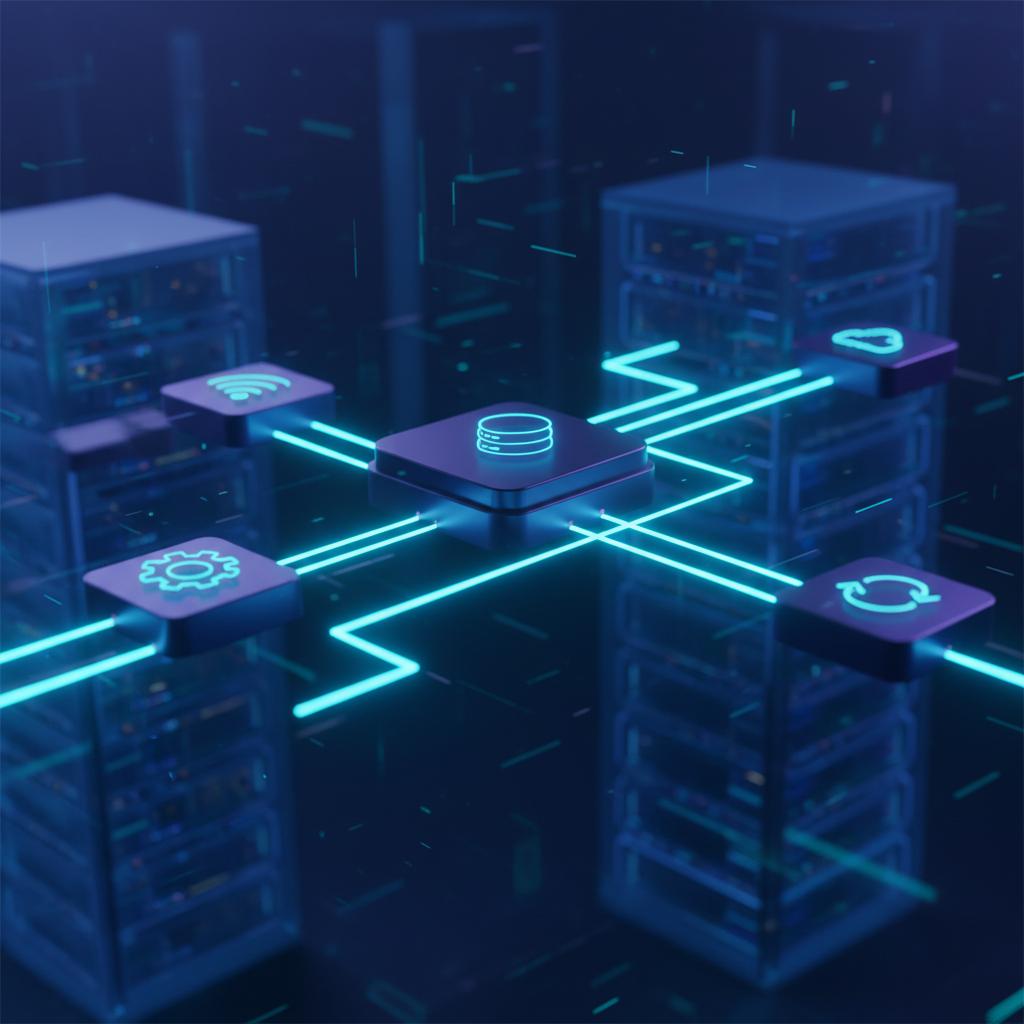 Ilustração técnica representando tecnologia relacionado a N8N: O Guia Definitivo para Automação e Workflow e