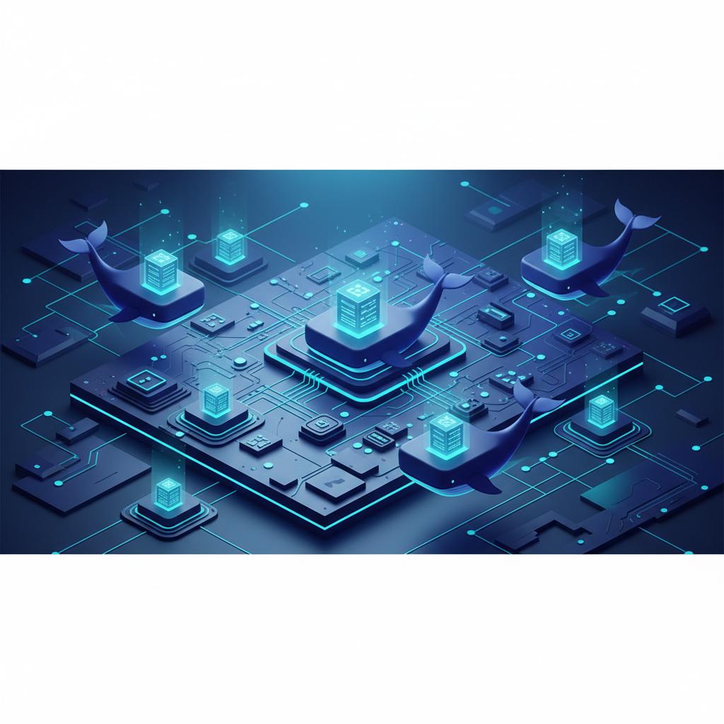 Ilustração técnica representando tecnologia relacionado a O que é Docker? Guia Definitivo de Containers e De