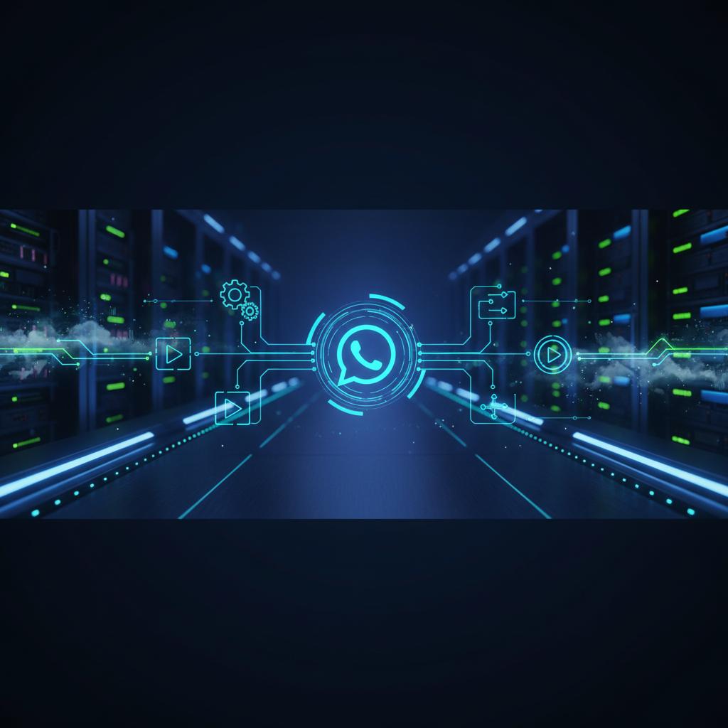 Ilustração técnica representando tecnologia relacionado a Evolution API: O Guia Completo para Automação no W incluindo Wha...