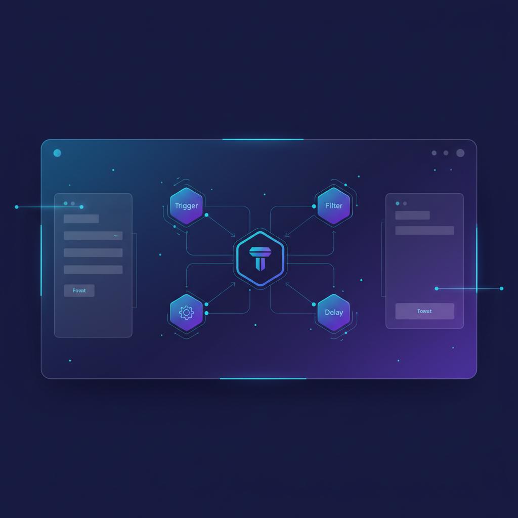 Ilustração técnica representando tecnologia relacionado a Typebot: Guia Completo para Criar Formulários de C incluindo Cha...
