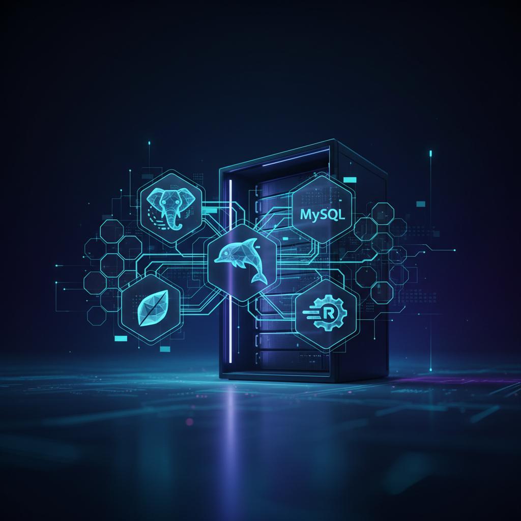 Ilustração técnica representando tecnologia relacionado a Qual banco de dados escolher? Guia de Experts 2026 incluindo Pos...