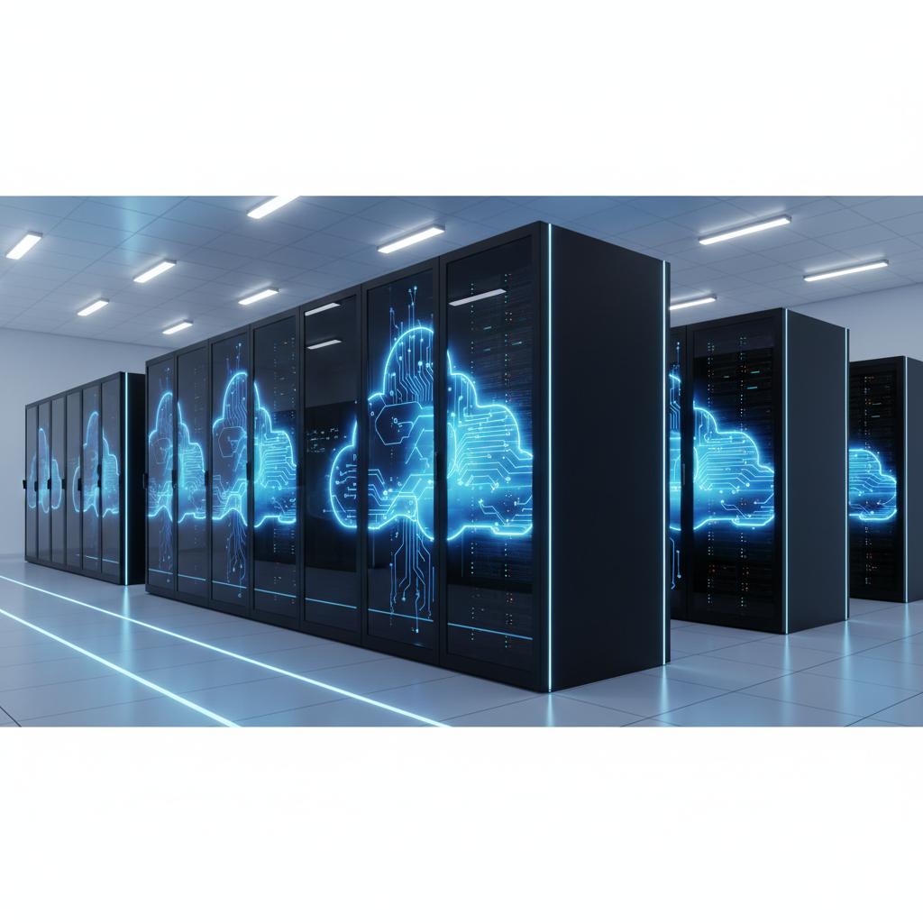 Ilustração técnica representando tecnologia relacionado a O que é VPS? Guia Definitivo sobre Servidor Virtua incluindo Clo...