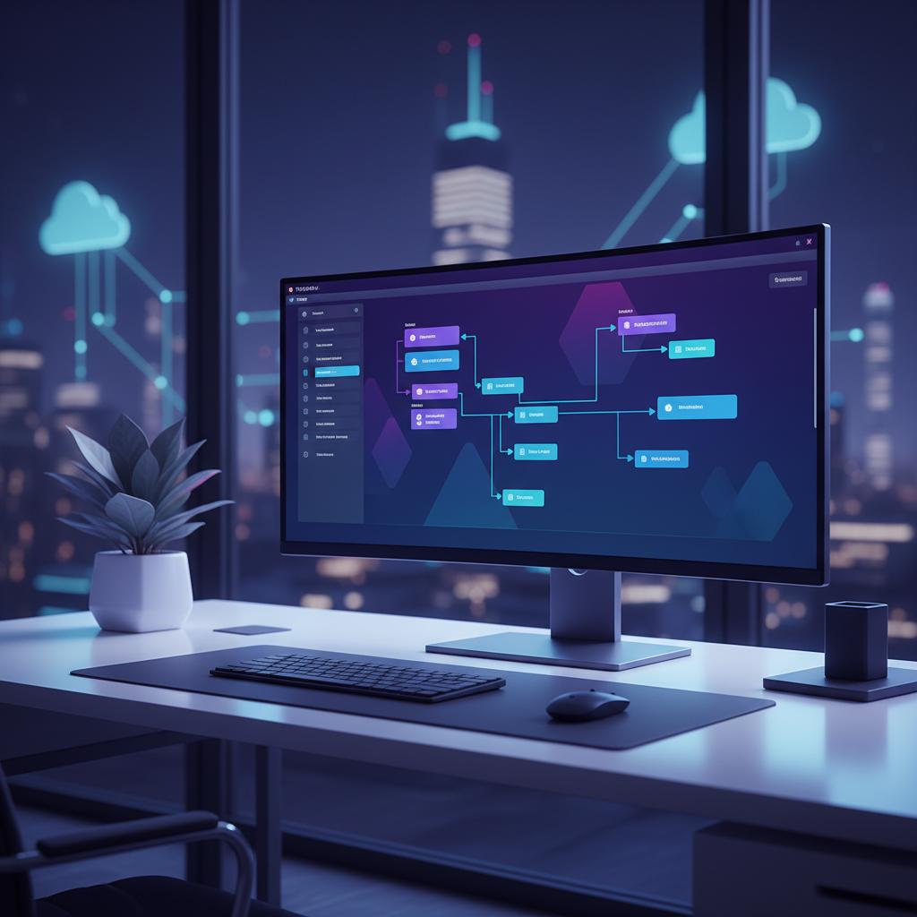 Ilustração técnica representando tecnologia relacionado a Typebot: Guia Completo para Criar Formulários de C incluindo Cha...