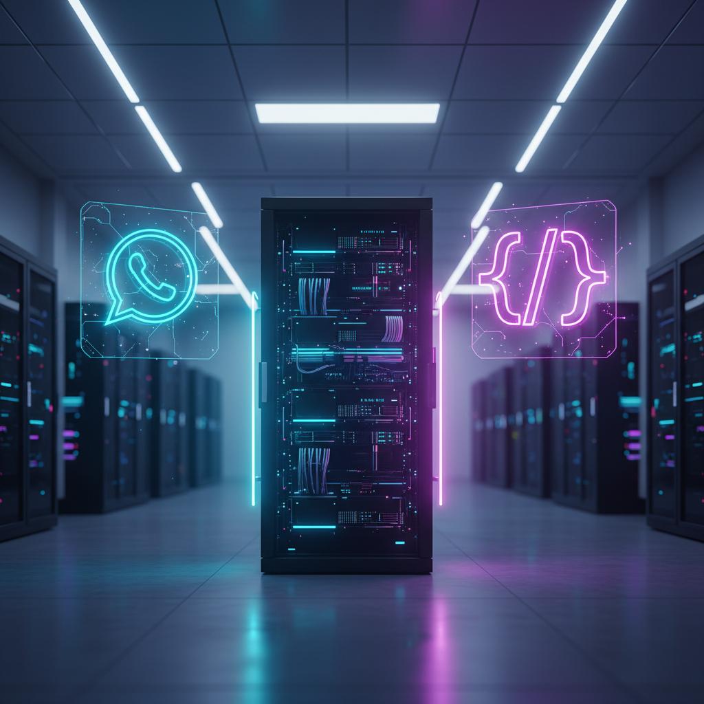 Ilustração técnica representando tecnologia relacionado a Guia Definitivo: Como Implementar a Evolution API  incluindo Wha...