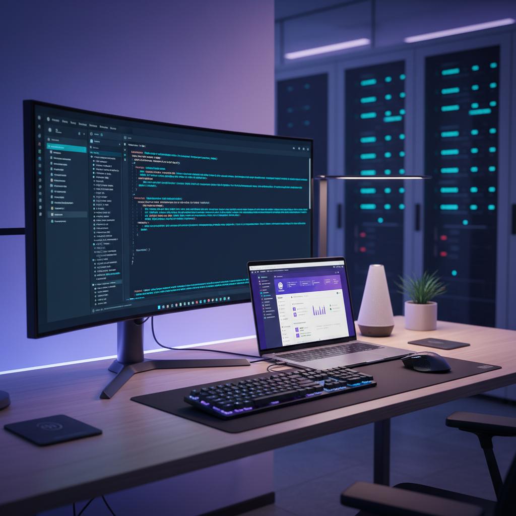 Ilustração técnica representando tecnologia relacionado a WordPress: O Guia Completo para Criar seu Website  incluindo VPS
